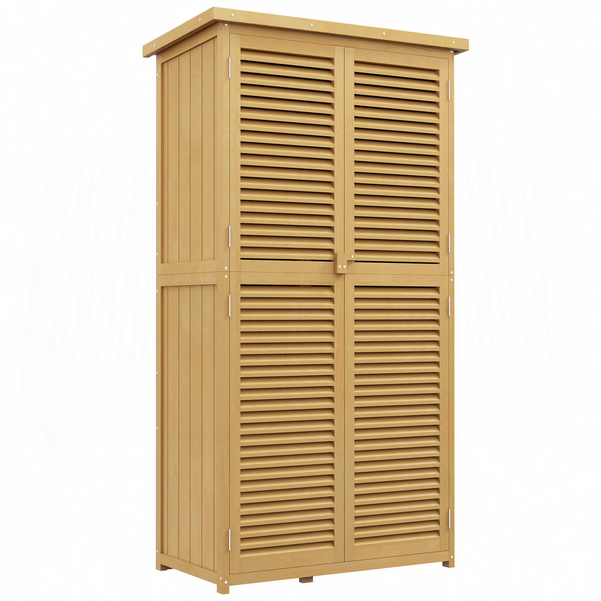 weixunguang Armoire de rangement extérieure en bois 5 pi x 3 pi, abris ...