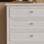 Armoire de rangement décorative en bois massif à 5 tiroirs