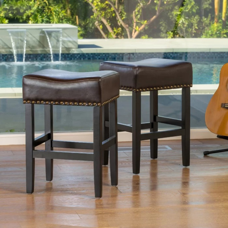 26" Backless Counter Stools, 2-Pcs Set,