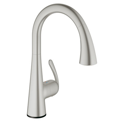 Ladylux Zedra Pull Down Touch Single Handle Kitchen Faucet with Accessories