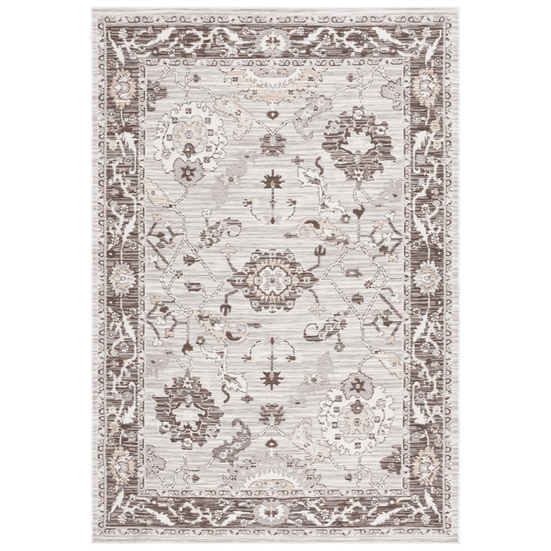 Kaity Sunrise Performance Oriental Indoor/Outdoor Area Rug, Rectangle 5'3" x 7'7"