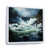 Cadre flottant blanc