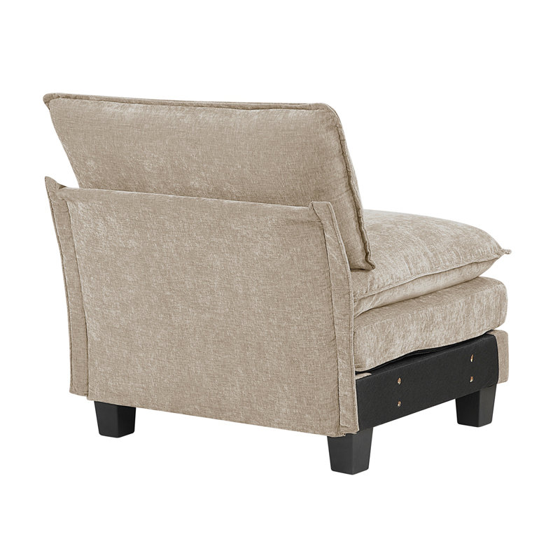Ensemble de canapé modulaire 6 pièces Modern Contemporary, Taupe