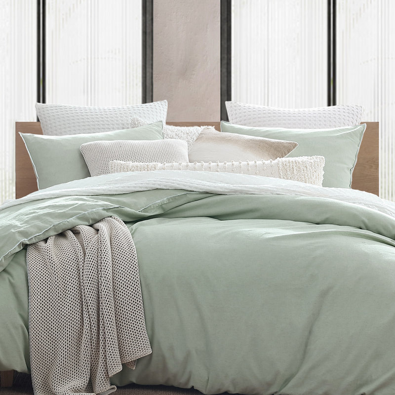 Taie décorative blanche en coton 26 x 26 DKNY Pure Waffle