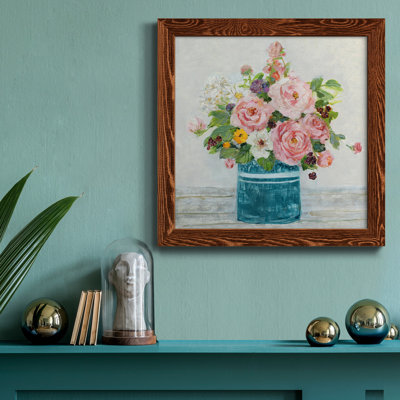 Monet Garden - Peinture sur toile encadrée