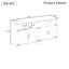 Buffet moderne à 4 portes avec prises électriques et ports USB U_STYLE-430116163