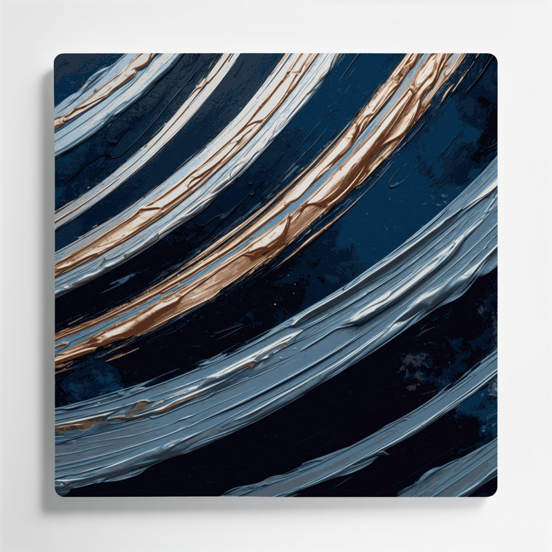 Art mural gris Sci Fi, H 144 po x l 144 po x P 0,05 po