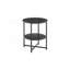Table d'appoint ronde compacte 2 niveaux