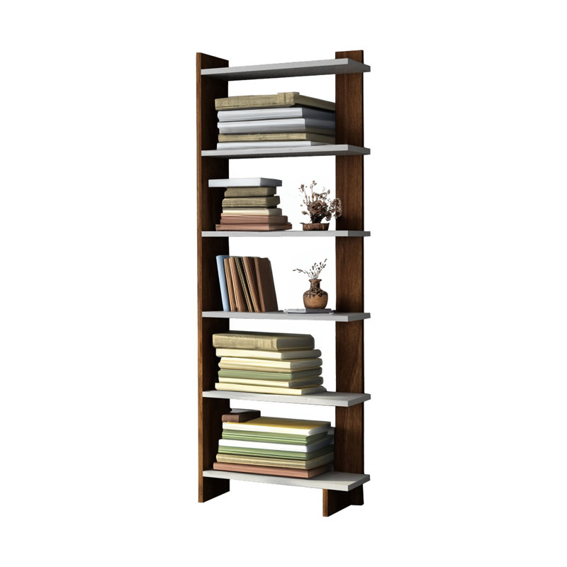67" H x 18.4" W Geometric Bookcase