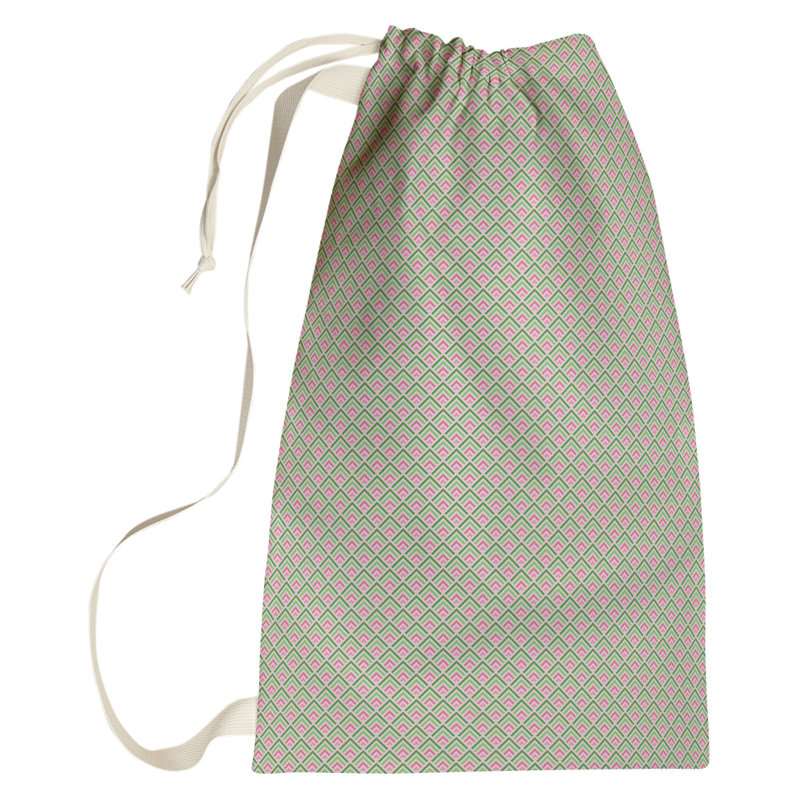 Sac à linge géométrique, Grand (H 76,5 po x l 29,5 po x P 1,5 po), Ombre
