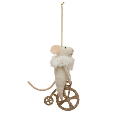 5.875'' Fabric Animals Hanging Figurine Ornament