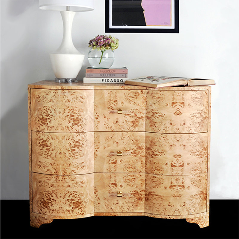Plymouth Solid Wood Accent Chest, Burl