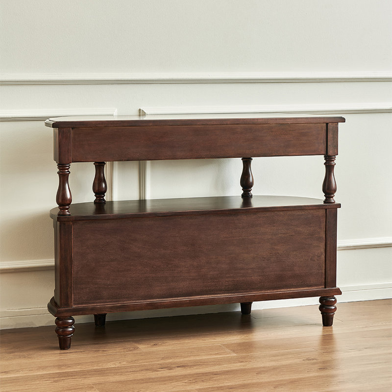 Console rétro de luxe multifonctionnelle, Brun