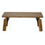 Table basse rectangulaire avec pieds blocs