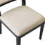Demetruis 20''W Coastal Solid Wood Dining Chair with Rattan Backrest(Set of 4)-540051929