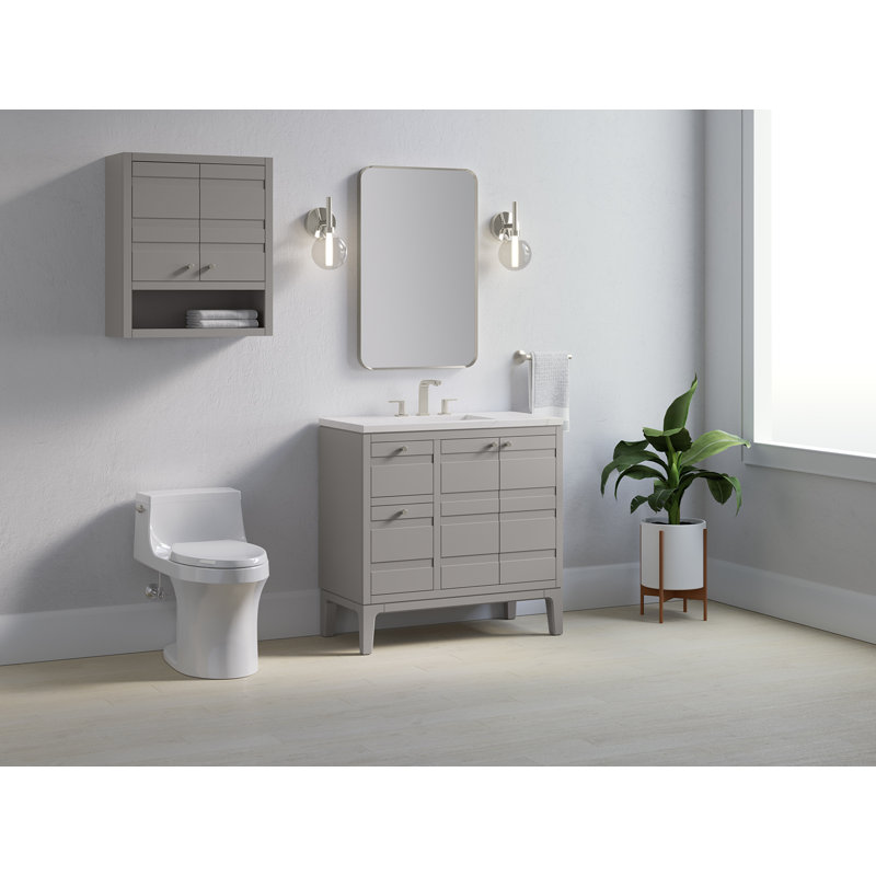 Helst 36-In Bathroom Vanity Set, Mohair Gray