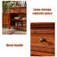 Buffet cerisier massif et bois manufacturé-583063004