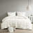 King/ King Comforter - 3 Piece White Elastic Embroidery Extra Bedding Unique-117416460