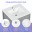Meuble-lavabo simple 20 po avec comptoir en céramique Jacolby-985862351