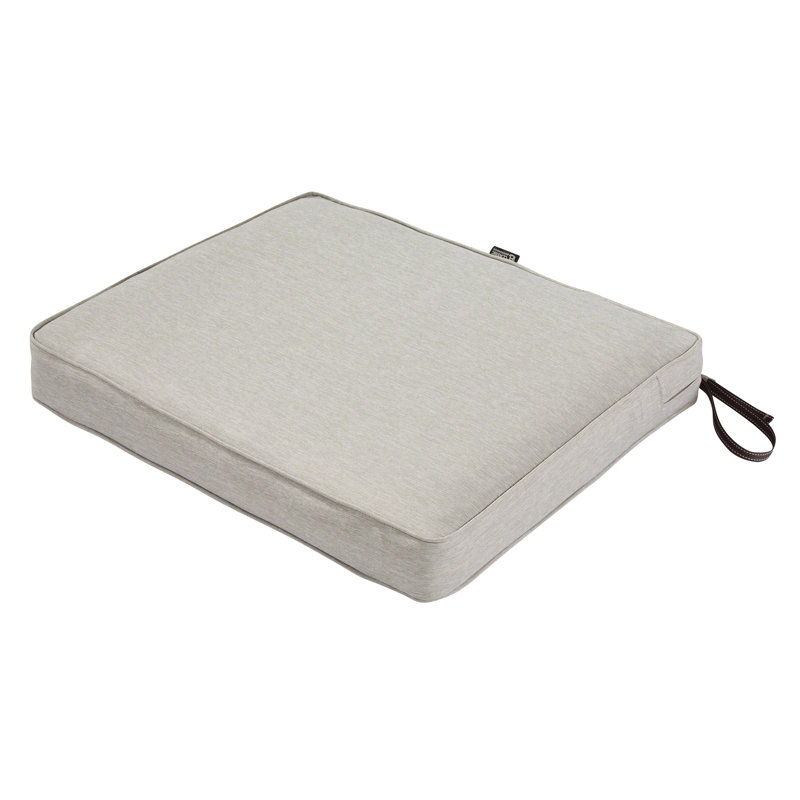 Pina Outdoor Dining Chair Seat Cushion, Heather Gray, 3" H x 21" W x 19" D