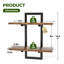 Tablettes flottantes pour jardinières murales pour plantes d'intérieur Tablettes suspendues