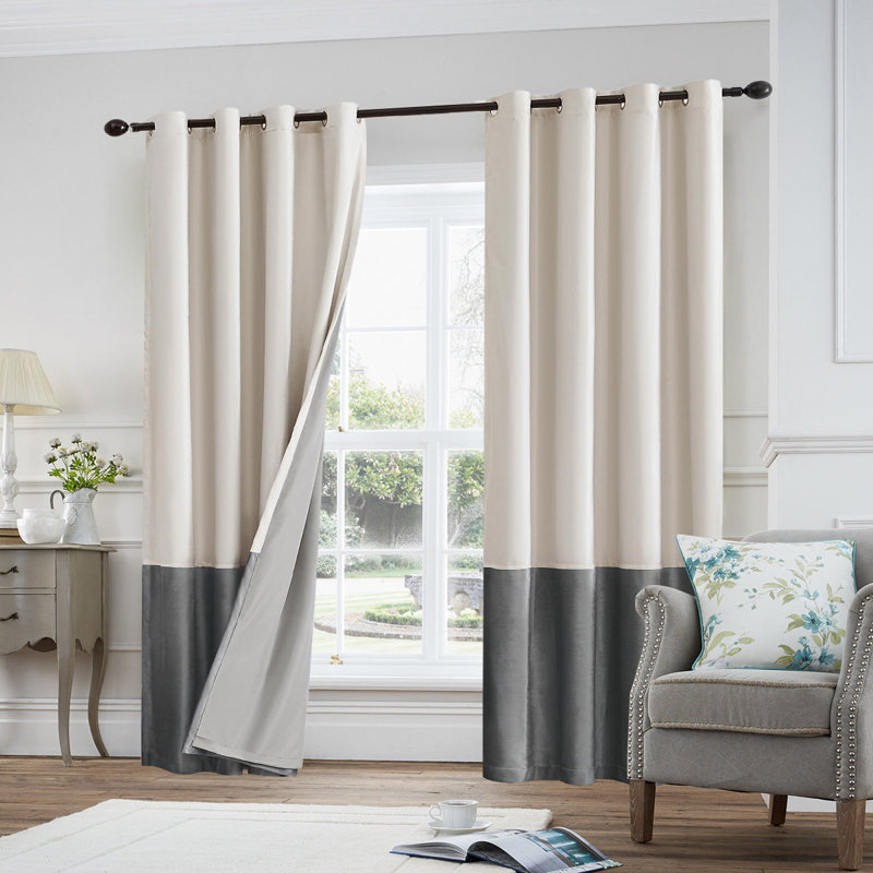 100% Full Blackout Velvet Curtains,2 Panels, 52" W x 108" L