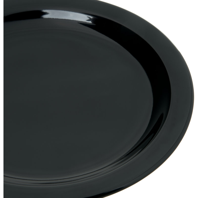 Assiette à salade en mélamine 7,25 po Dallas Ware®, Noir