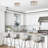 Alixandra 2-Light Flush Mount Hammered Glass Ceiling Light with Metal Frame-466322102