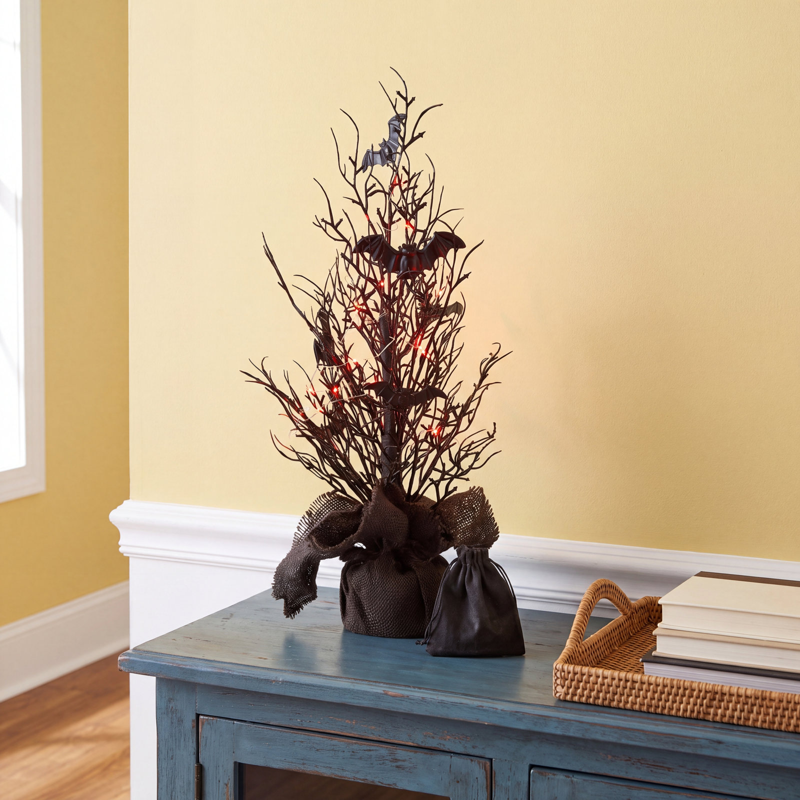 Jetlink Crafts Lighted Bats Tabletop Tree