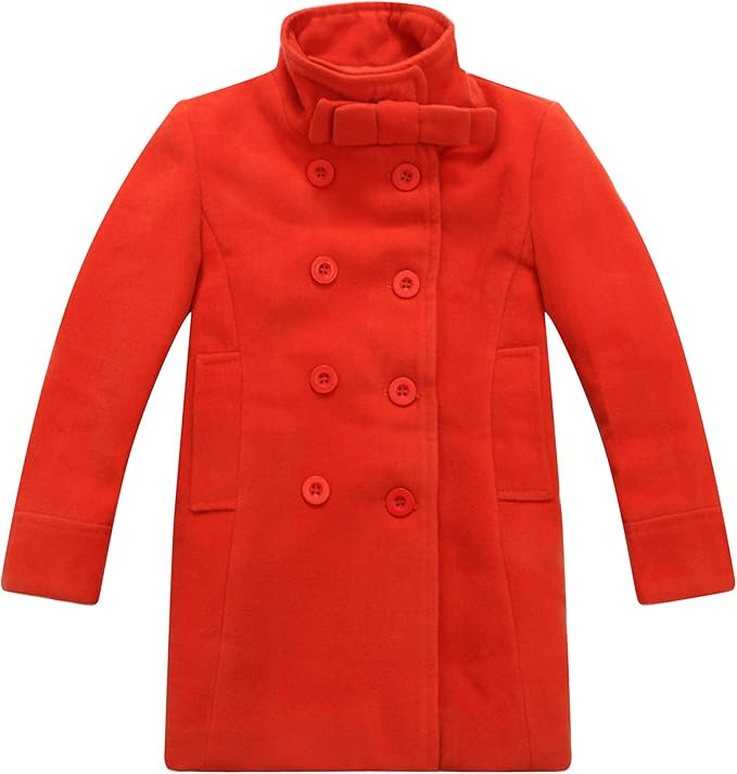 Veste à double boutonnage pour filles avec petit col montant pour filles 2 à 12 ans 290E13FCAD5243B38C1A5D399C5AA2CB, 4-5