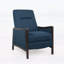 Fauteuil inclinable en tissu de style Mid-Century moderne avec coussin d'assise plus épais et fonction de poussée, parfait pour le confort du salon et de la chambre à coucher.-991030734