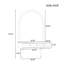 Meuble-lavabo mural flottant avec miroir lumineux à 3 couleurs DEL, prise de courant et port USB, 2 tiroirs, coiffeuse compacte, blanc-156796071