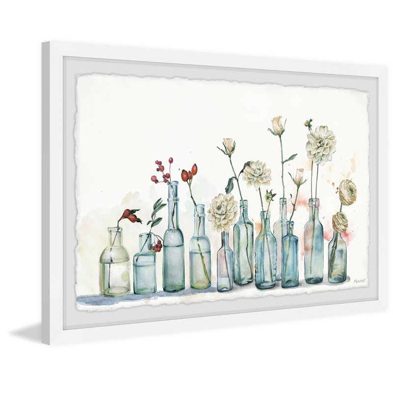 Assorted Flowers 1 Piece Single Picture Frame Painting, 41 cm H x 61 cm W
