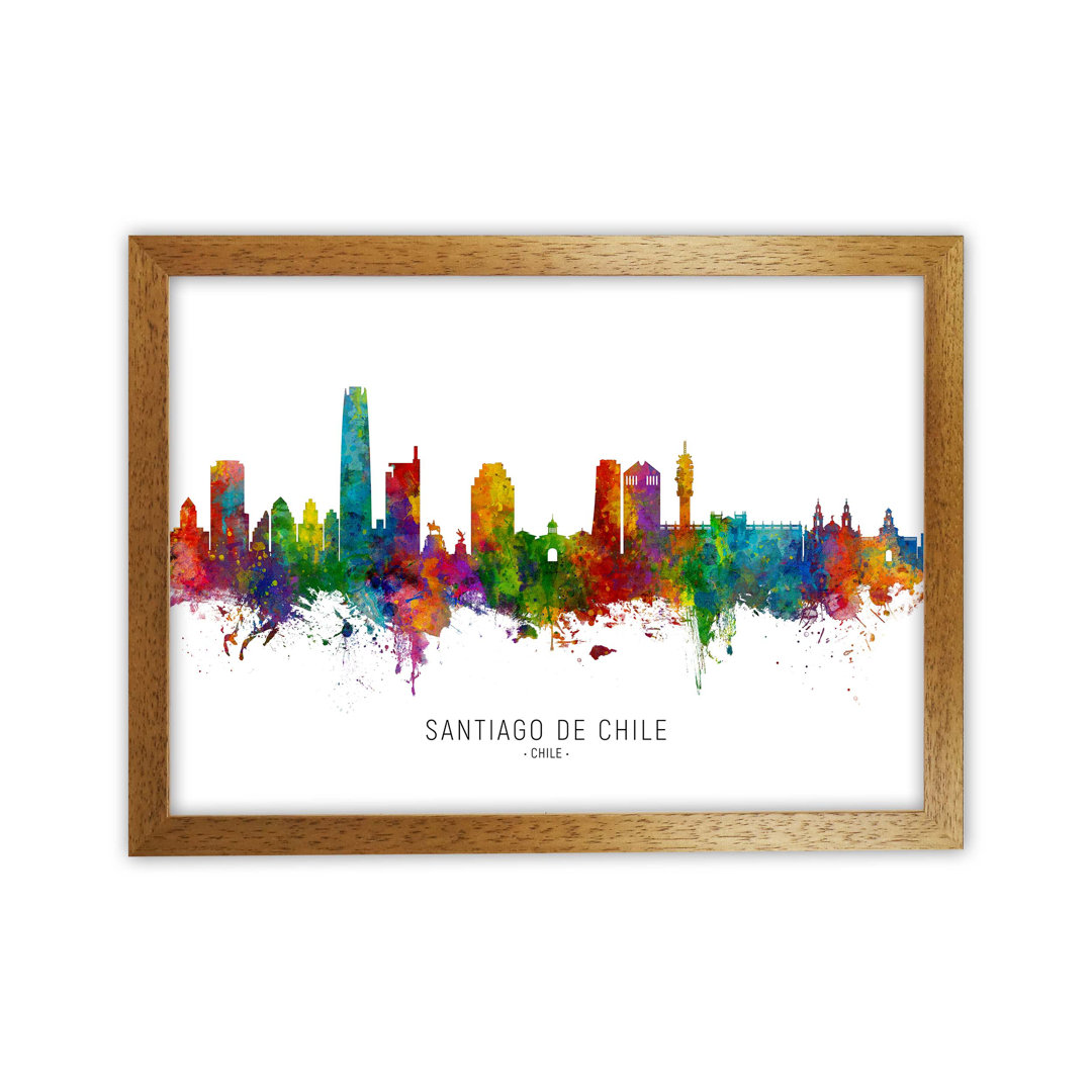 Santiago De Chile Skyline by Michael Tompsett - Print
