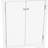 White Triangle Home Cabinet With Adjustable Space-Optimizing Shelves Storage - Enhances Decor-1698397224