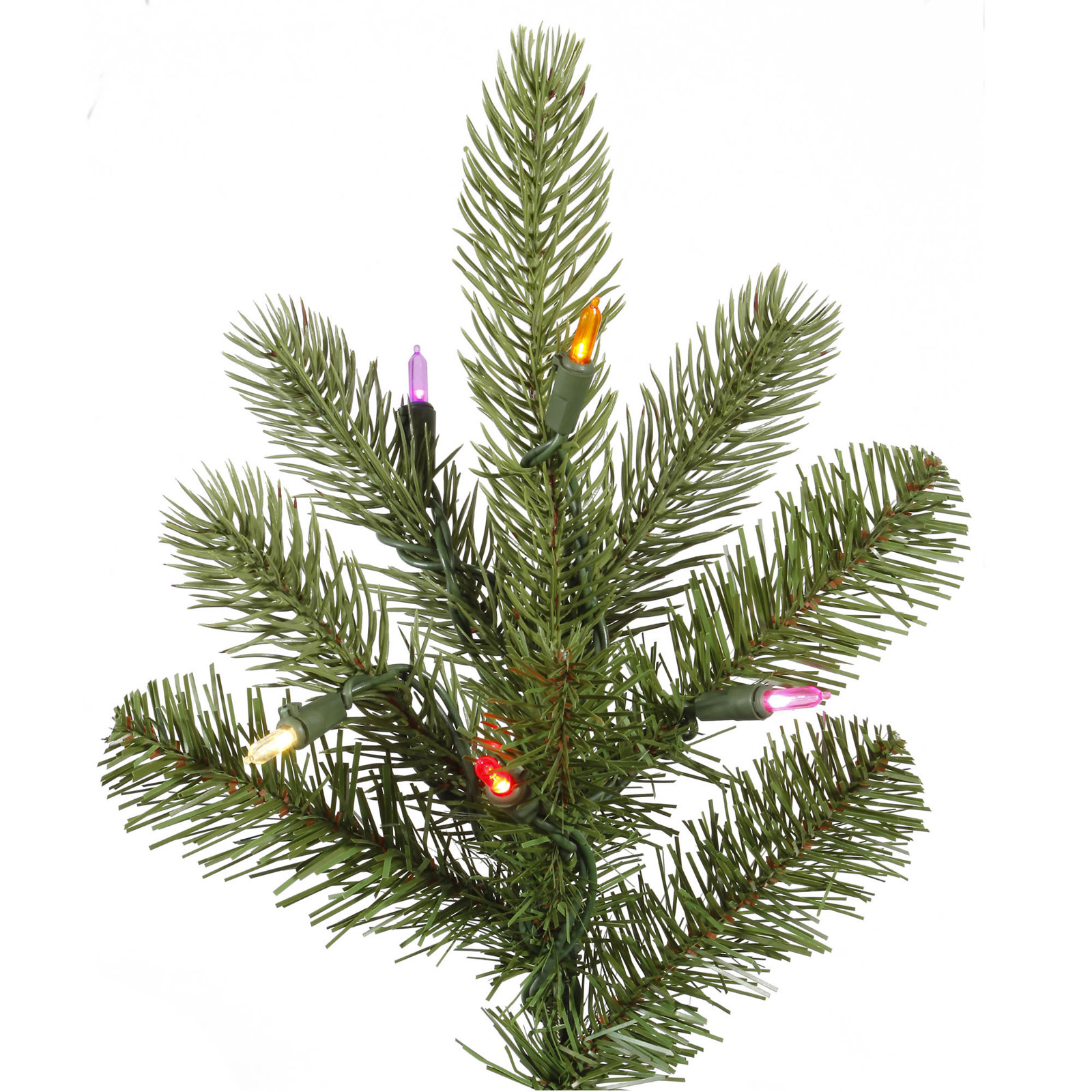 Pre-Lit Spruce Christmas Tree, Multi-colored Dura-Lit® LED, 5.5' H