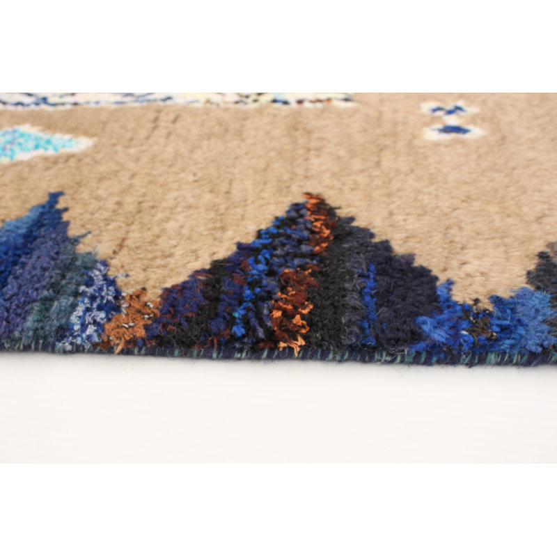 Tapis unique en laine brun clair 7 pi 11 po x 10 pi 7 po Fjodor