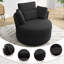 Fauteuil pivotant rembourré avec coussins Niama-1314277823