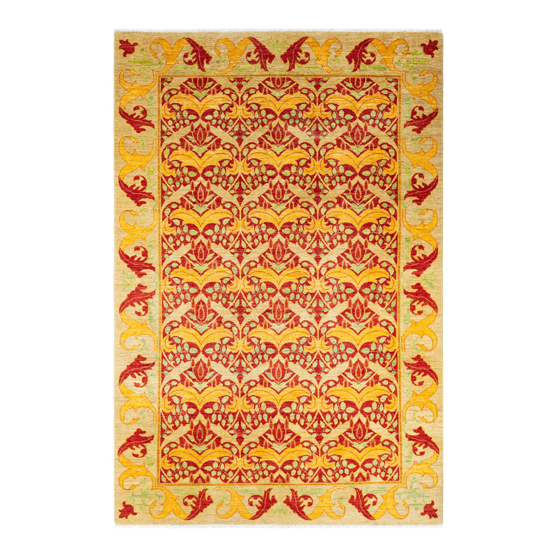 Venerando One-of-a-Kind 6' 7" x 9' 10" Hand Knotted Area Rug