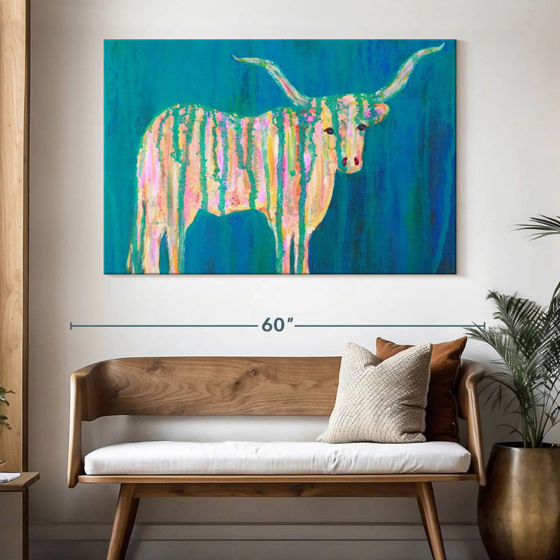 Brampt Texas Longhorns, 34" H x 51" W