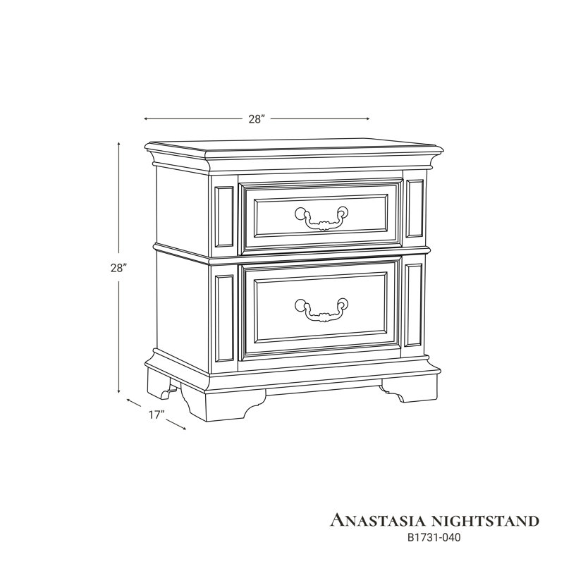 Ensemble de chambre à coucher en bois 3 pièces avec commode et 2 lits Norcross, Ant Blanc