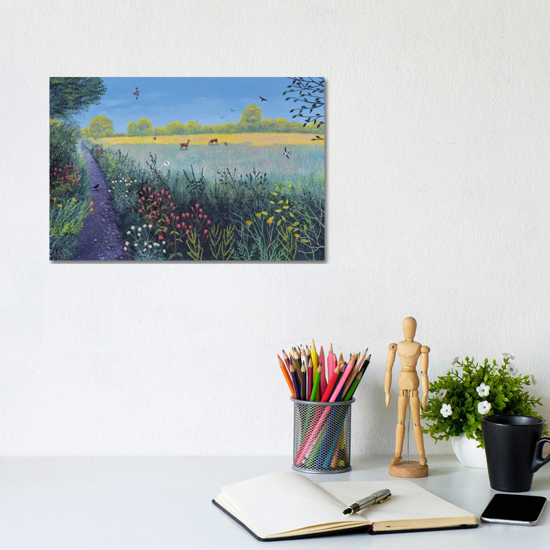 Down Summer Lane by Jo Grundy - Wrapped Canvas Gallery-Wrapped Canvas Giclée, 20.32cm H x 30.48cm W