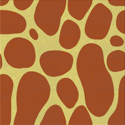 Tapis décoratif abstraite brun/jaune