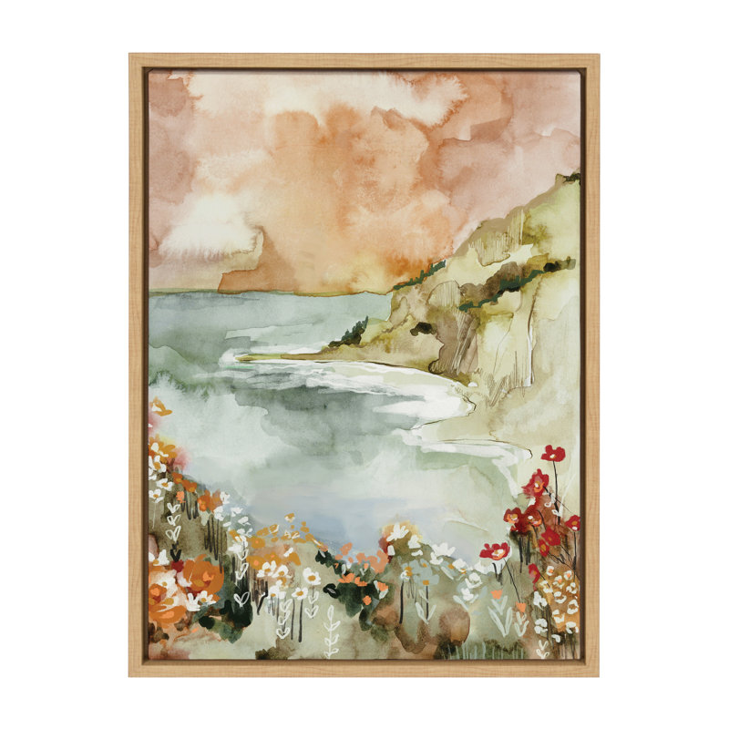 «Landscape 04» par Annie Quigley, reproduction d'art sur toile encadrée, Naturel