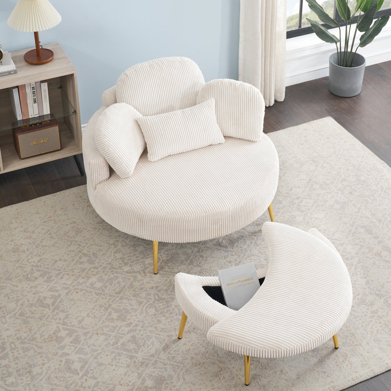 Velours côtelé beige avec soutien de taille et réglable, résolvant les petits problèmes d'espace dans la chambre à coucher pour la pause déjeuner