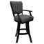 Tabouret pivotant en bois Callisnagh No Extra - rouge - miel-1465985608-1465985655