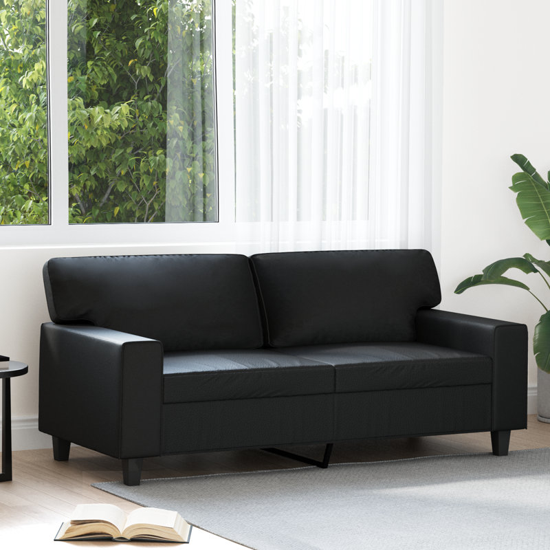 78'' Faux Leather Sofa, 31.5" H x 68.5" W x 30.3" D