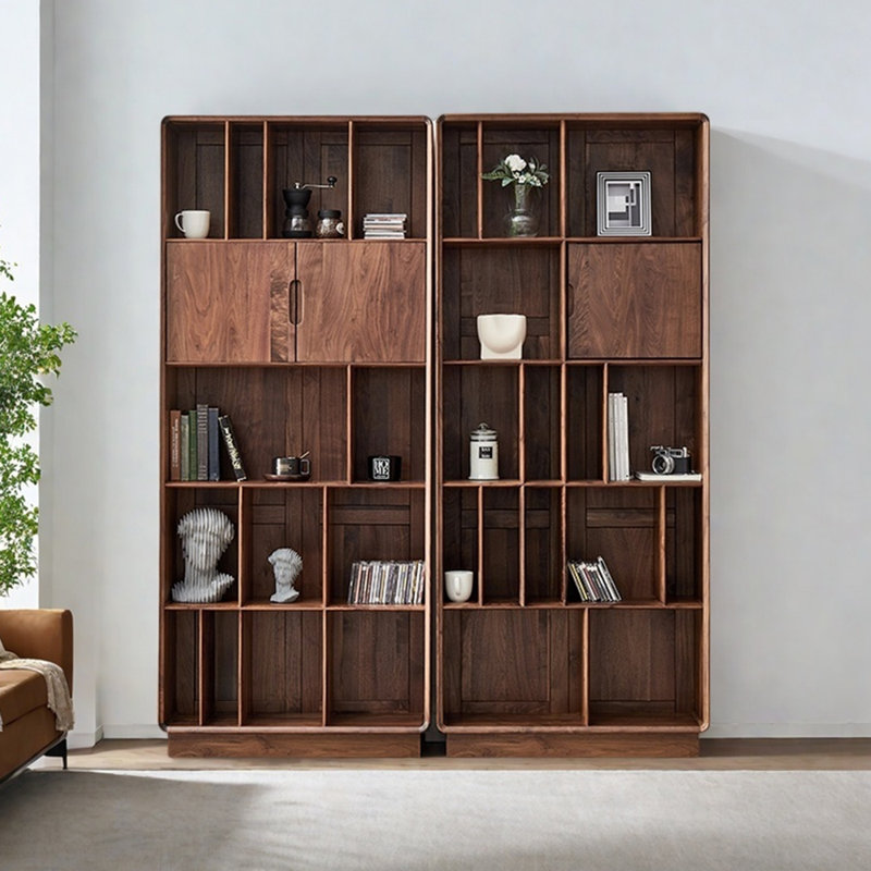 Bibliothèque en bois massif de haute qualité