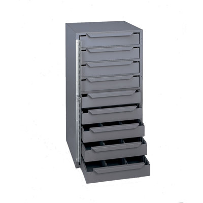 12.62'' W 9 -Drawer Steel Side Chest