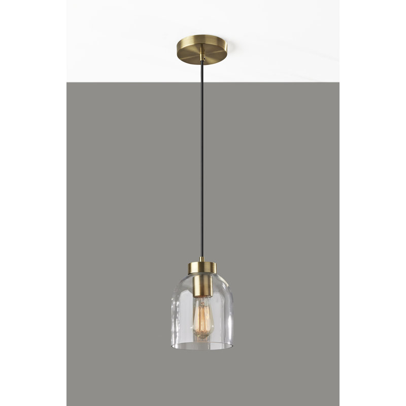 Gemma 1 - Light Single Pendant, Brass